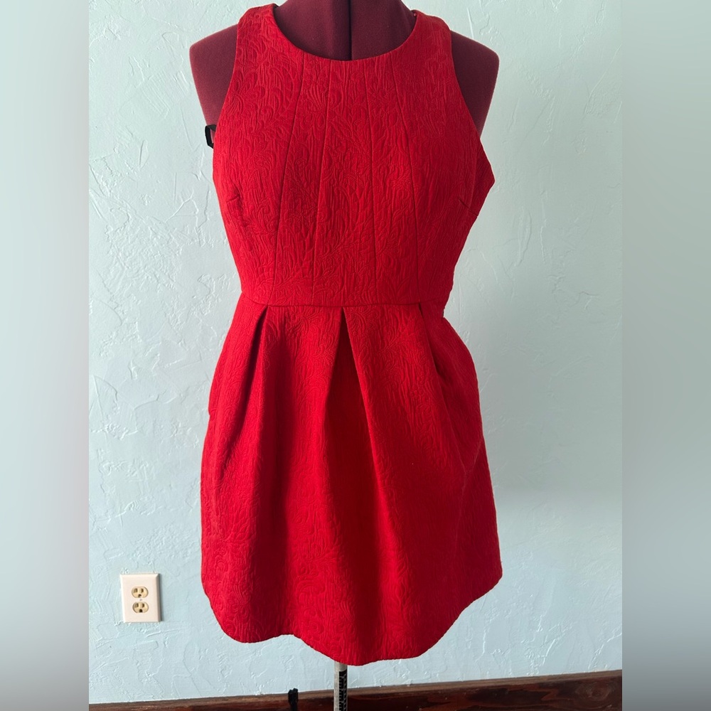Moulinette Soeurs Vibrant Red Mini Dress